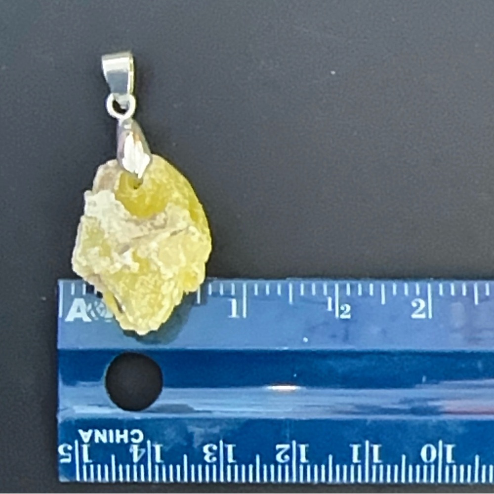 Natural Brucite Freeform Pendants with stainless steel - Picture 13 of 17